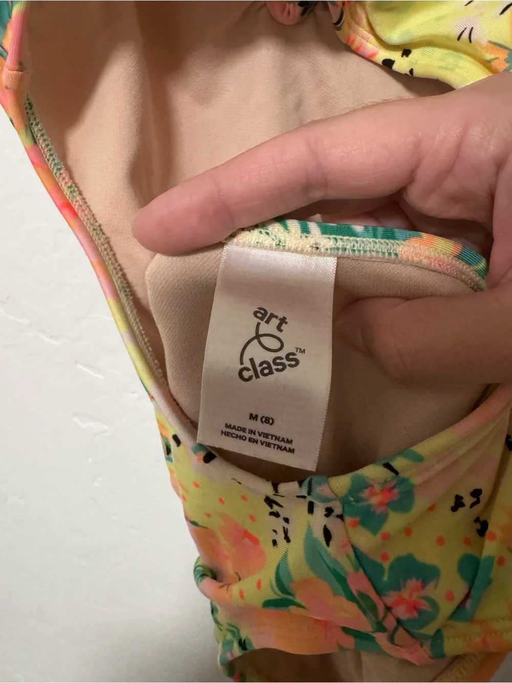 Art Class Girls’ One Piece 8 Yellow Floral